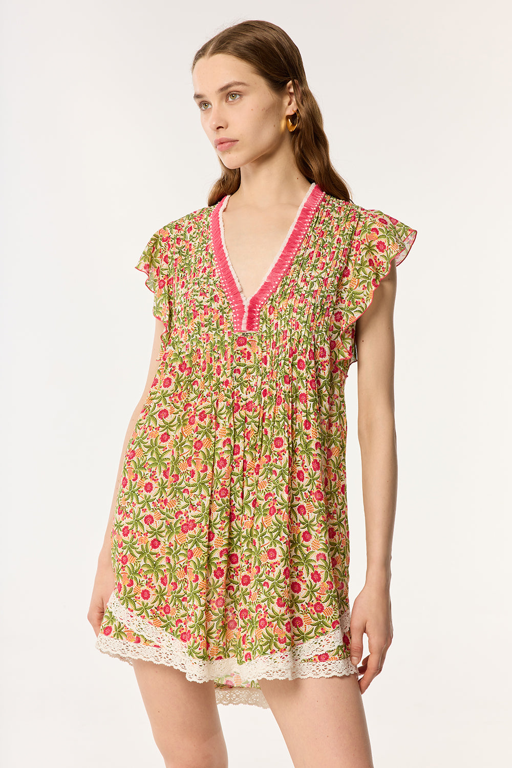 Robe Courte Sasha - Pink Honolulu