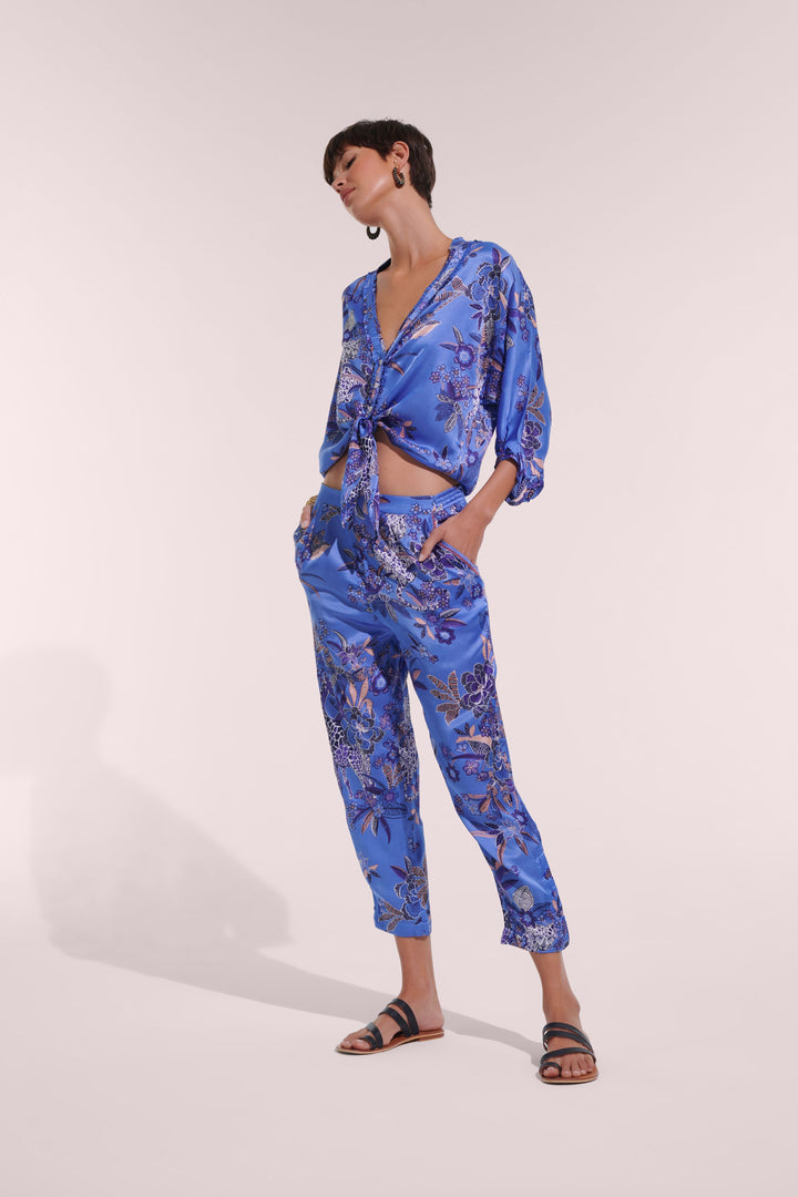 Pant Bel - Blue Leo Forest