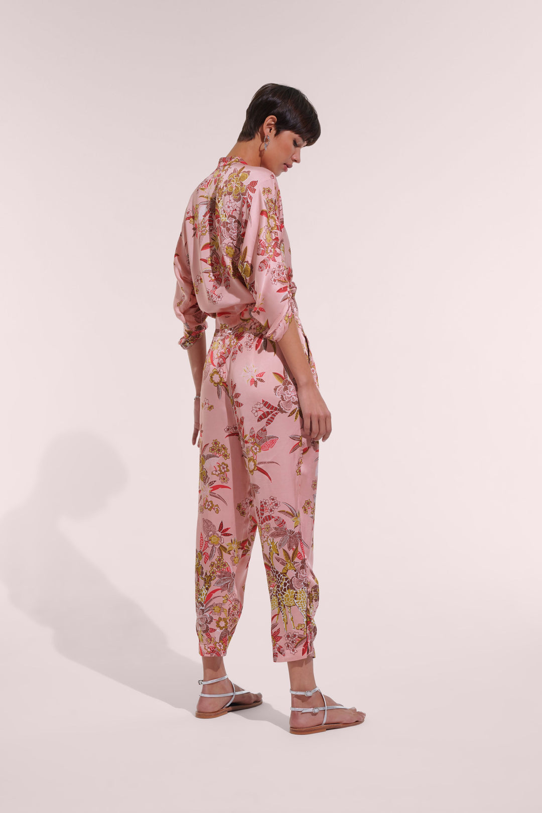 Pant Bel - Pink Leo Forest