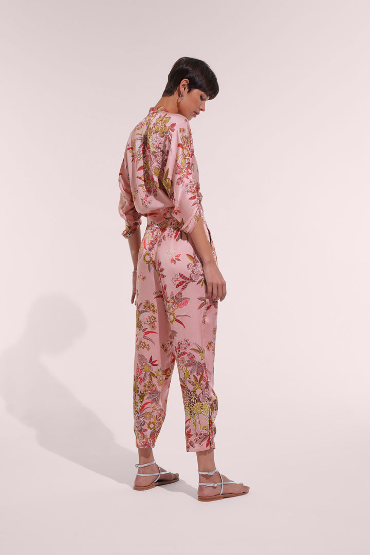 Pant Bel - Pink Leo Forest