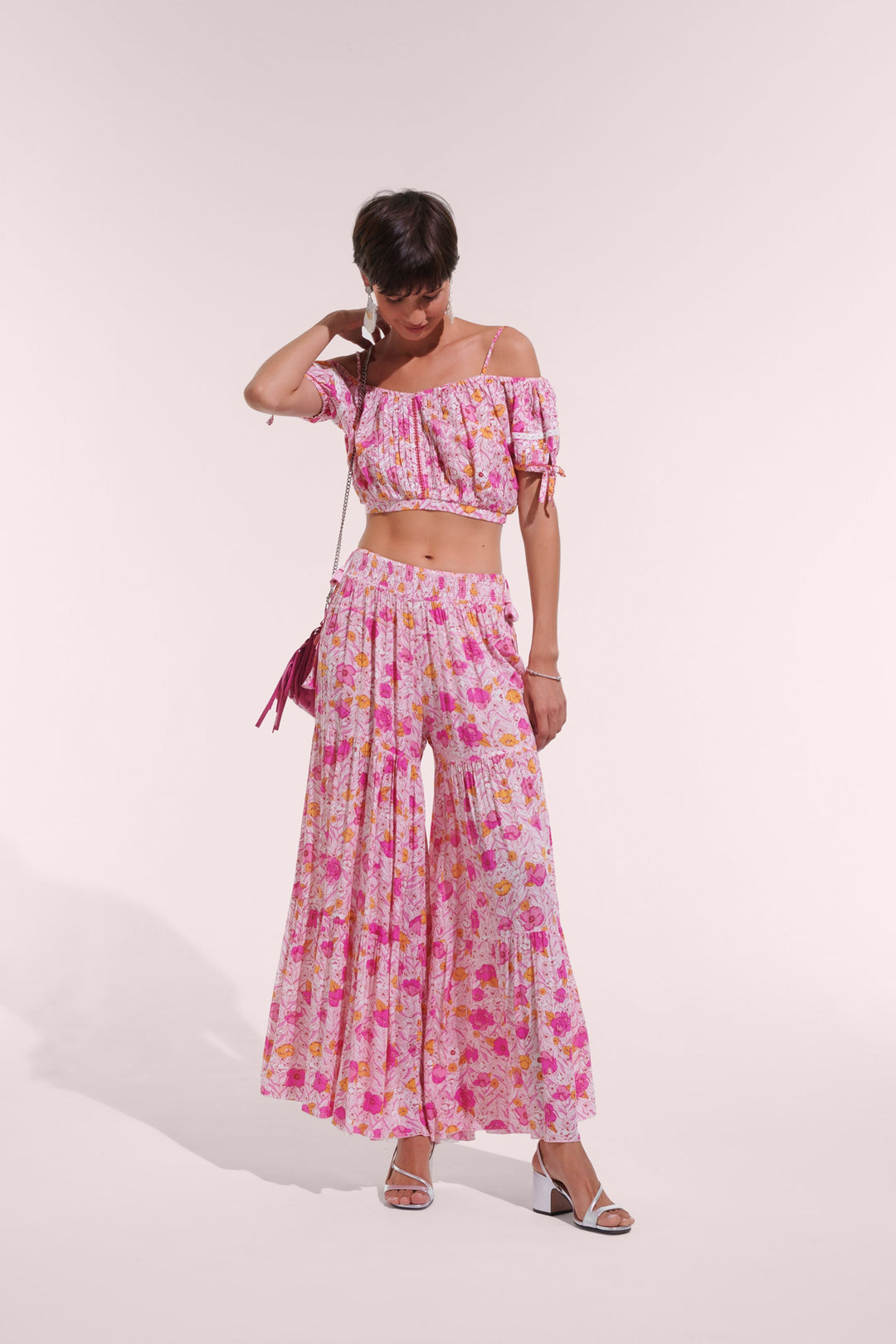 Pantalon Soledad - Pink Petunia