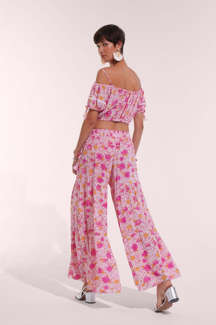 Pantalon Soledad - Pink Petunia