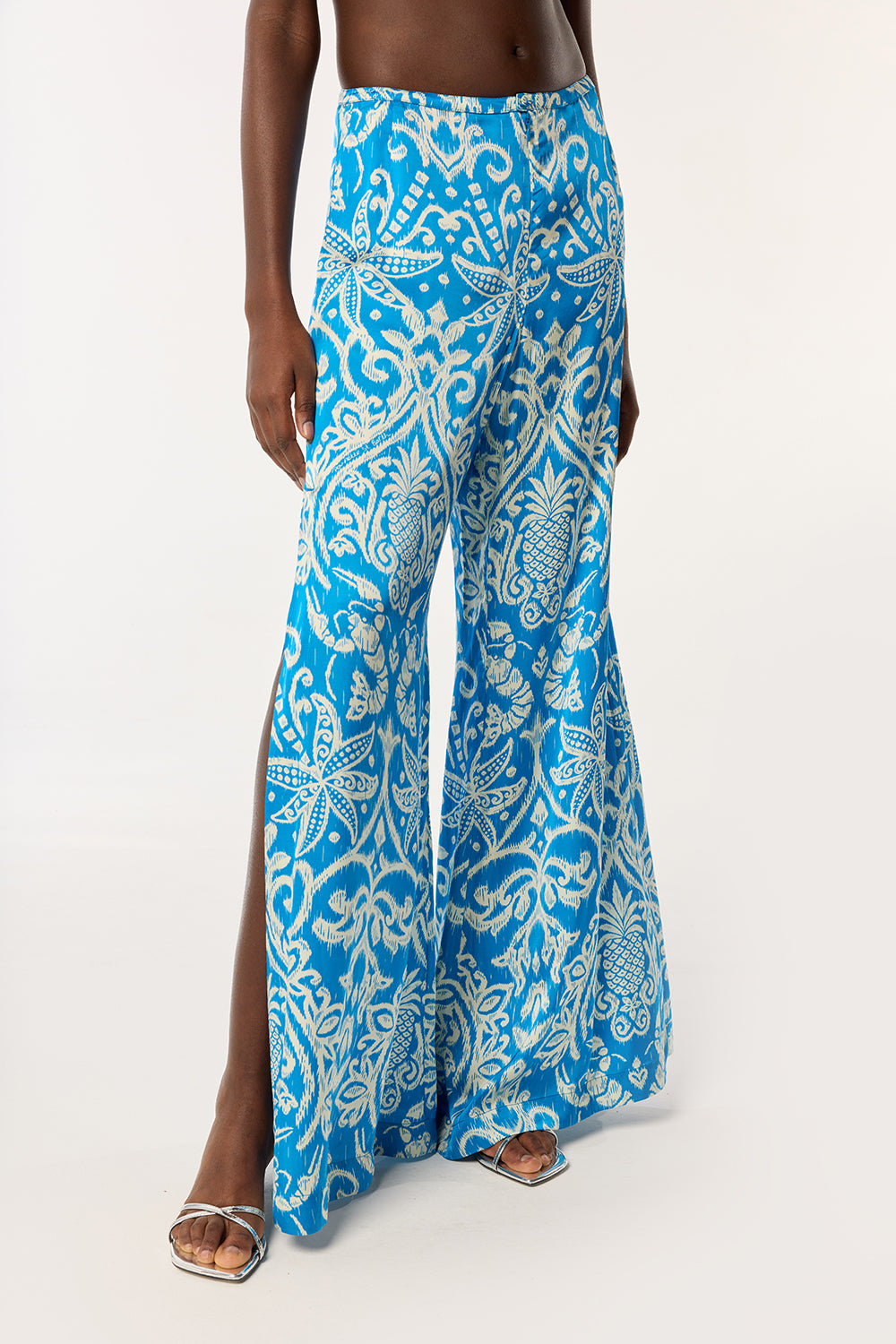 Pantalon Clea - Turquoise Macro Ikat