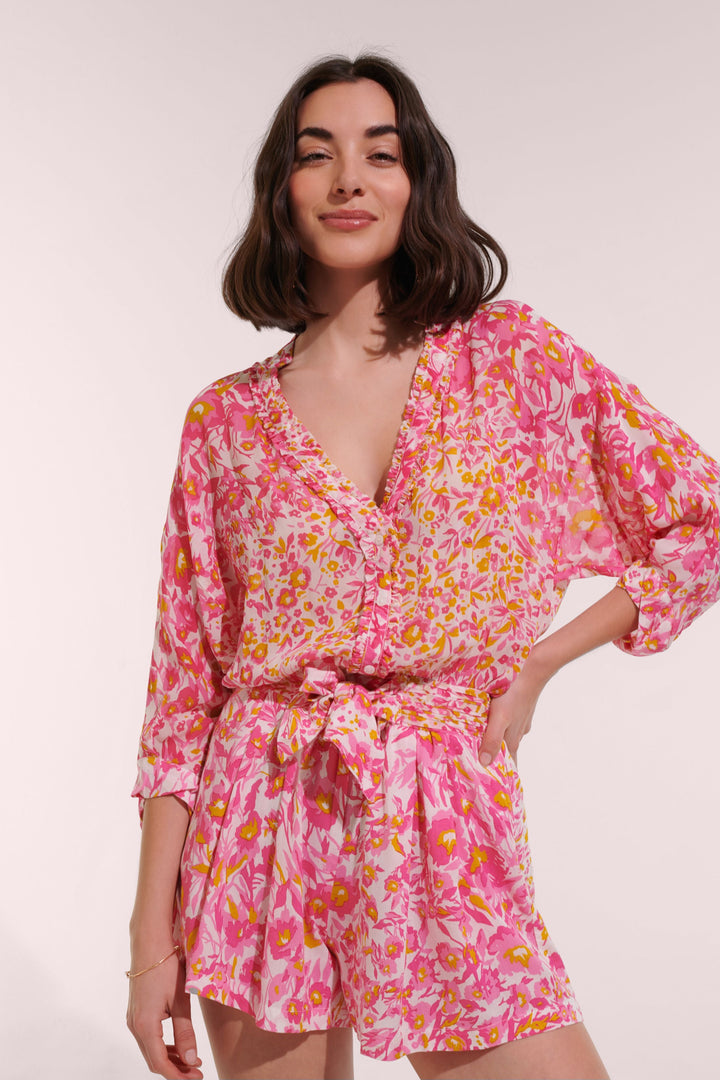 Short Jumpsuit Azia - Pink Nuances