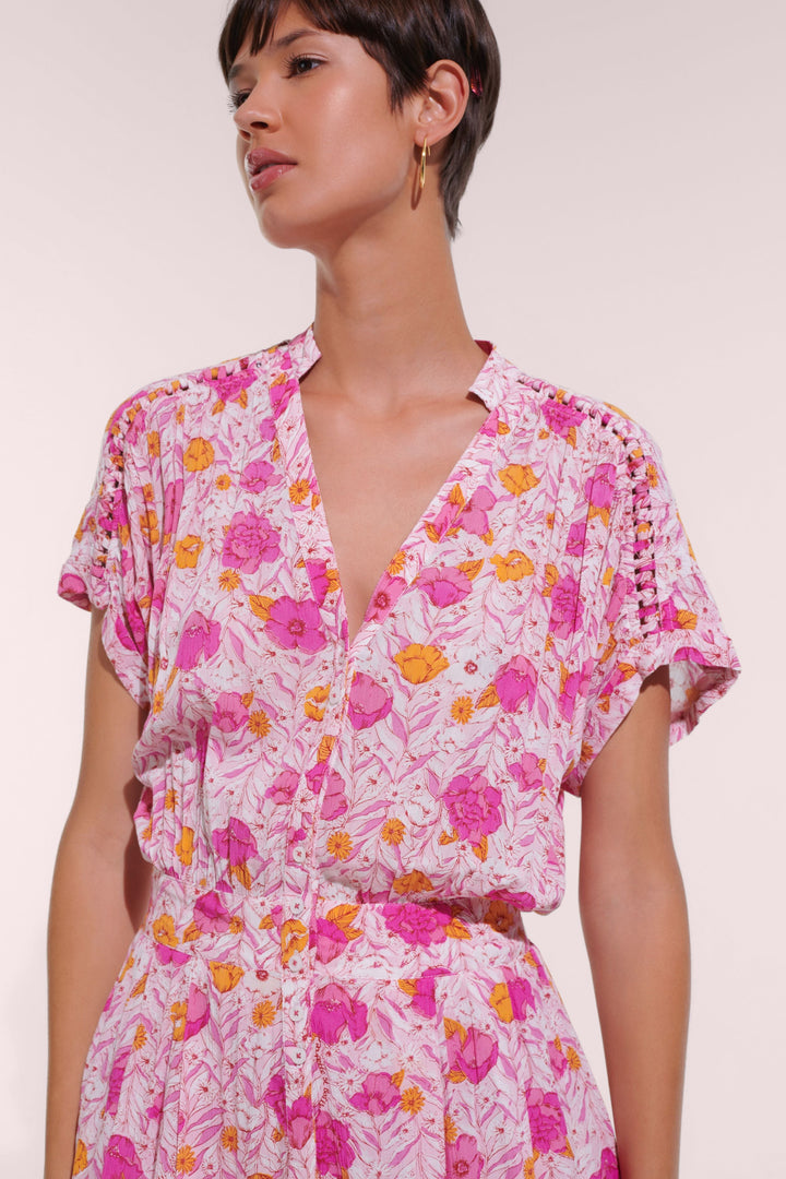 Short Jumpsuit Bora - Pink Petunia