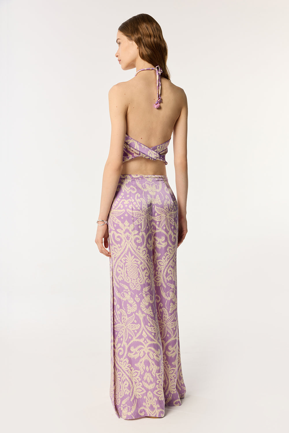 Top Isabelle - Purple Macro Ikat