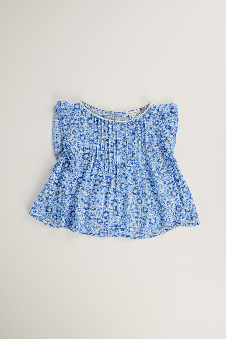 Kids Blouse Amber - Blue Je T'Aime