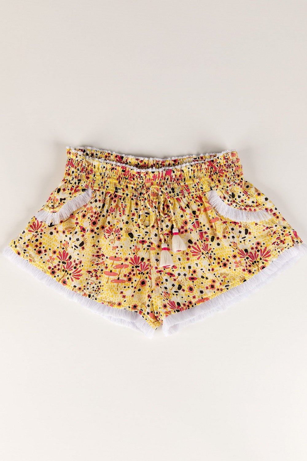 Boxer Enfant Lulu Bordé de Dentelle - Yellow Malva