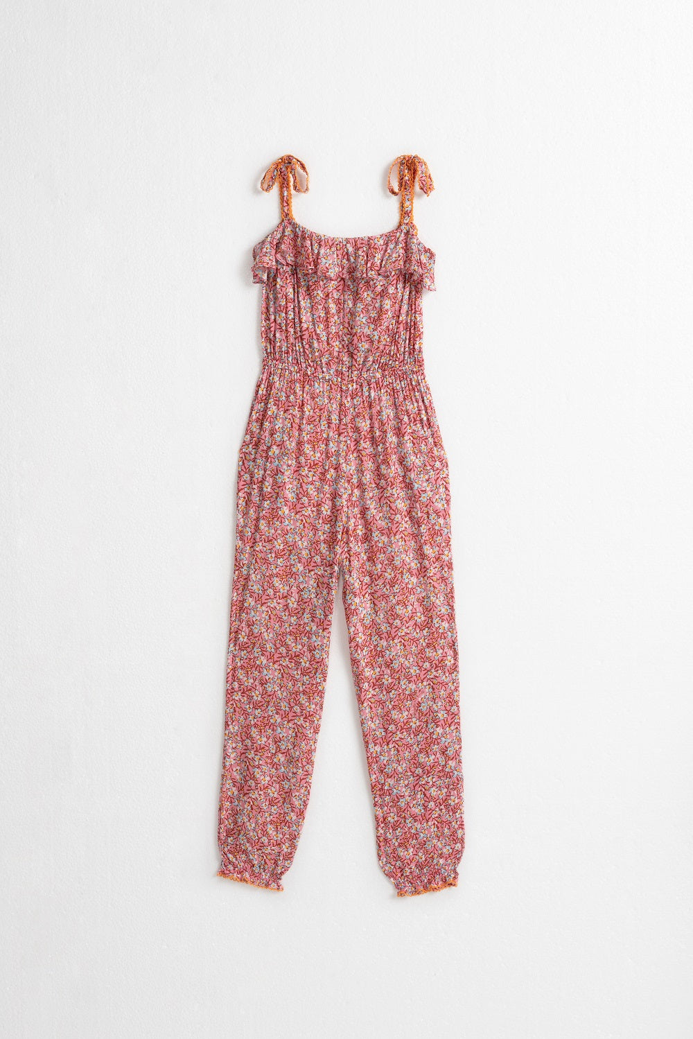 Poupette St Barth - Kids Long Jumpsuit Astra - Light Pink Paquerette