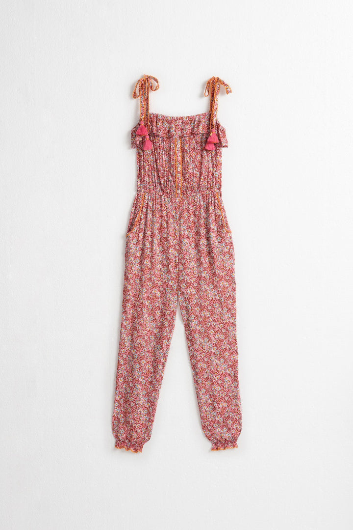 Poupette St Barth - Kids Long Jumpsuit Astra - Light Pink Paquerette