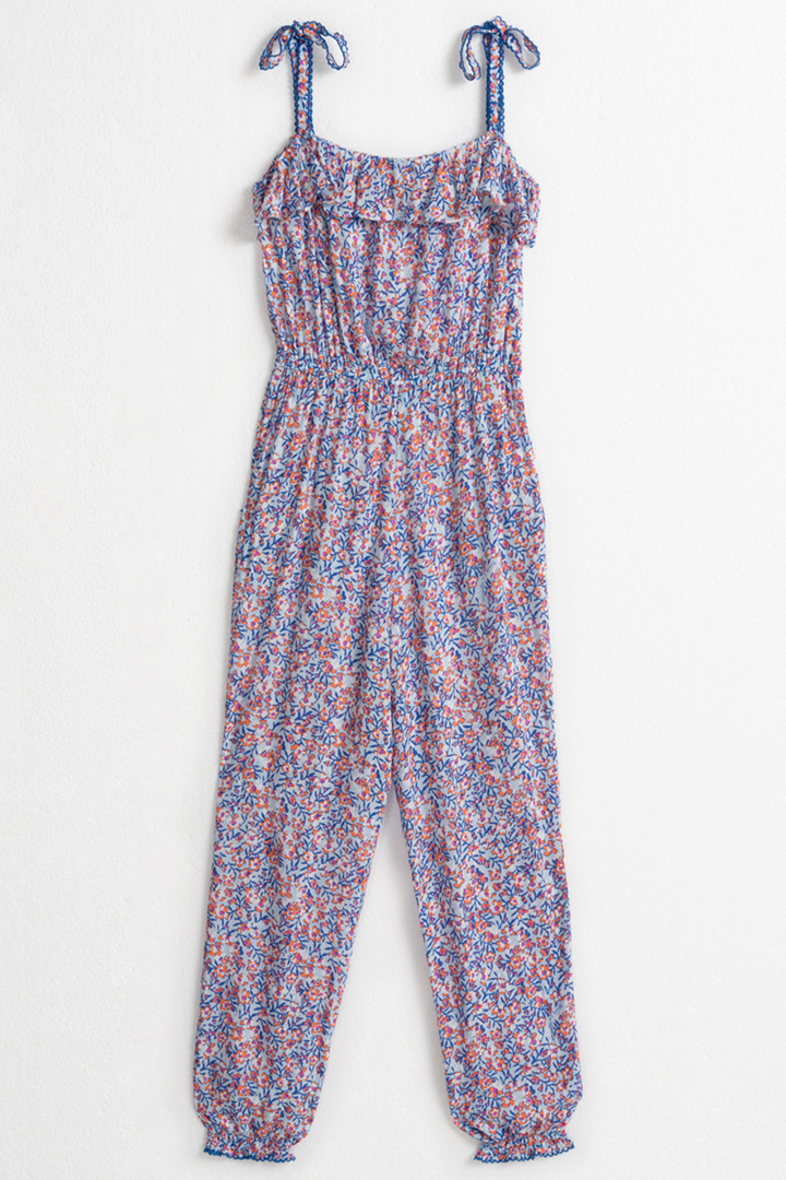 Poupette St Barth - Long Jumpsuit Astra - Light Blue Paquerette