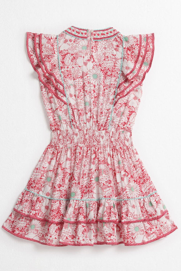 Kids Mini Dress Camila - Pink Mid 70'S Garden