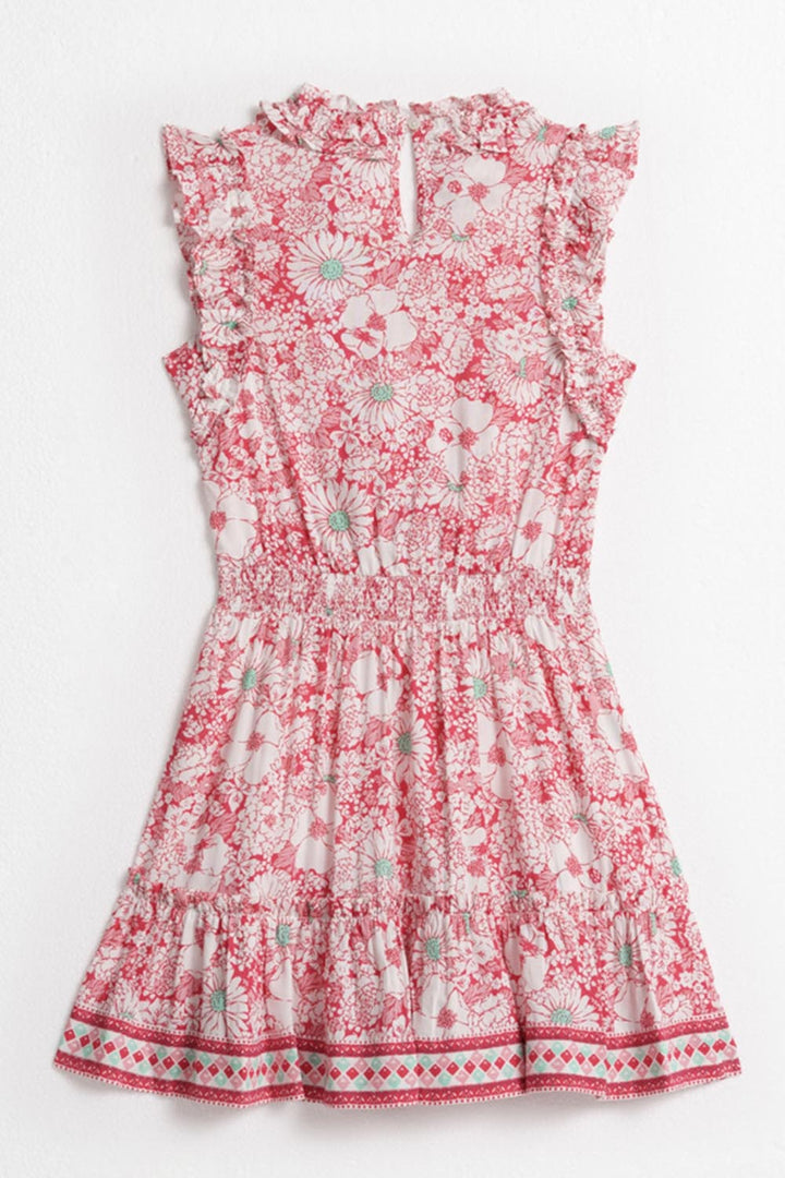 Kids Mini Dress Triny - Pink Mid 70'S Garden