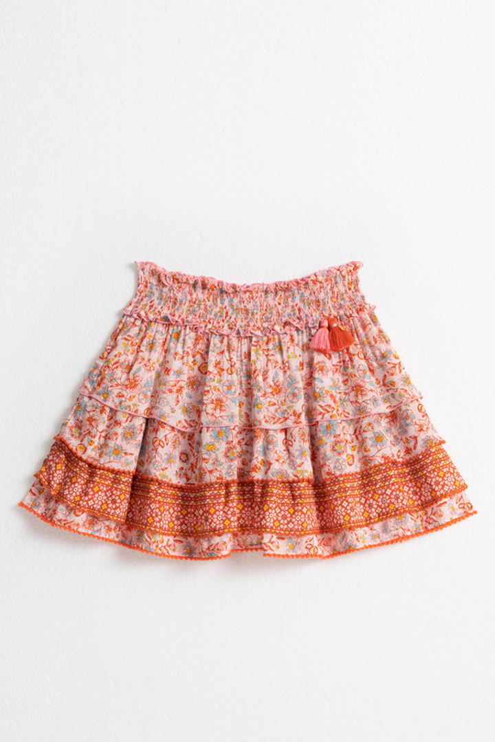 Poupette St Barth - Kids Mini Skirt Ariel - Pink Magnolia