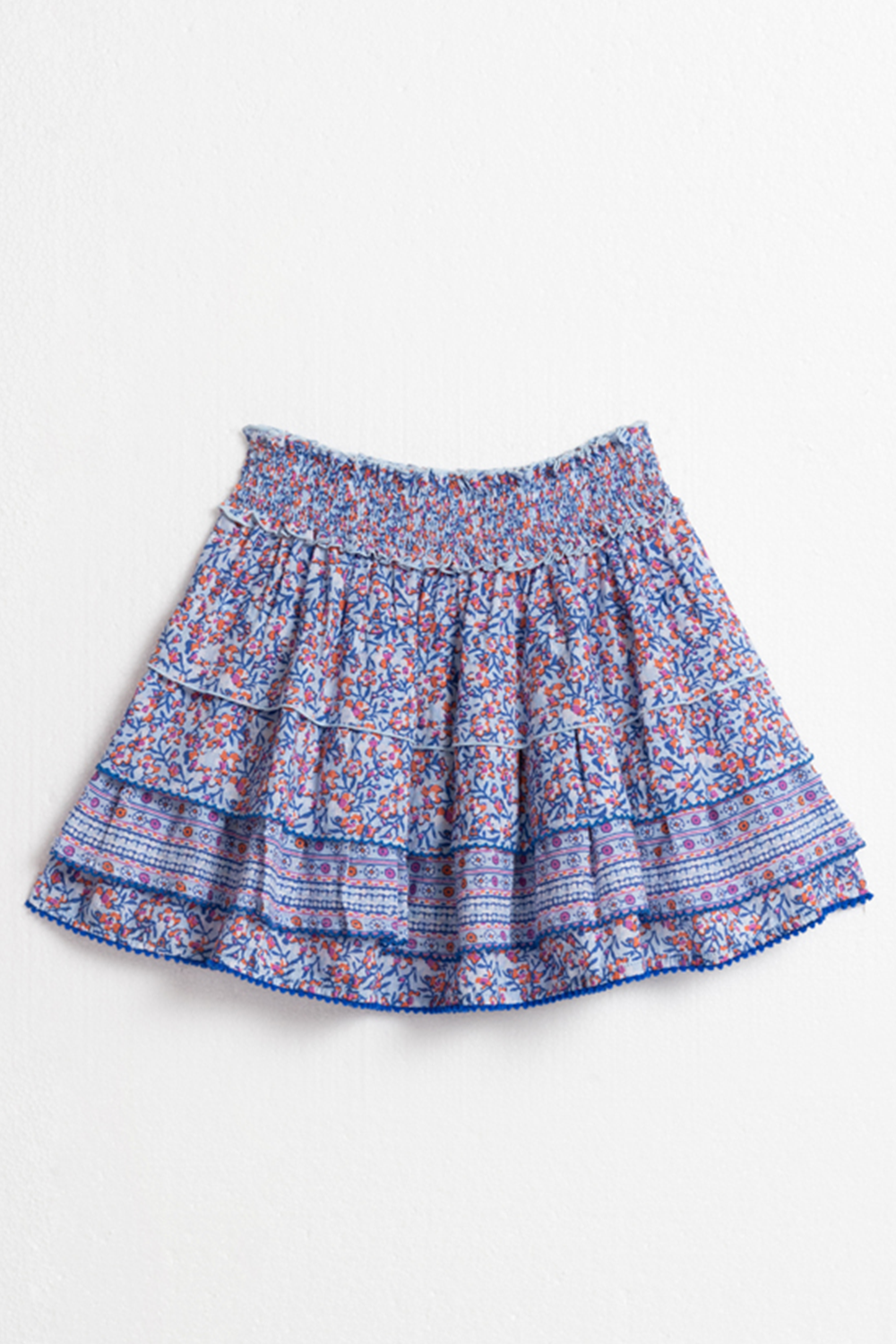 Poupette St Barth - Kids Mini Skirt Ariel - Light Blue Paquerette