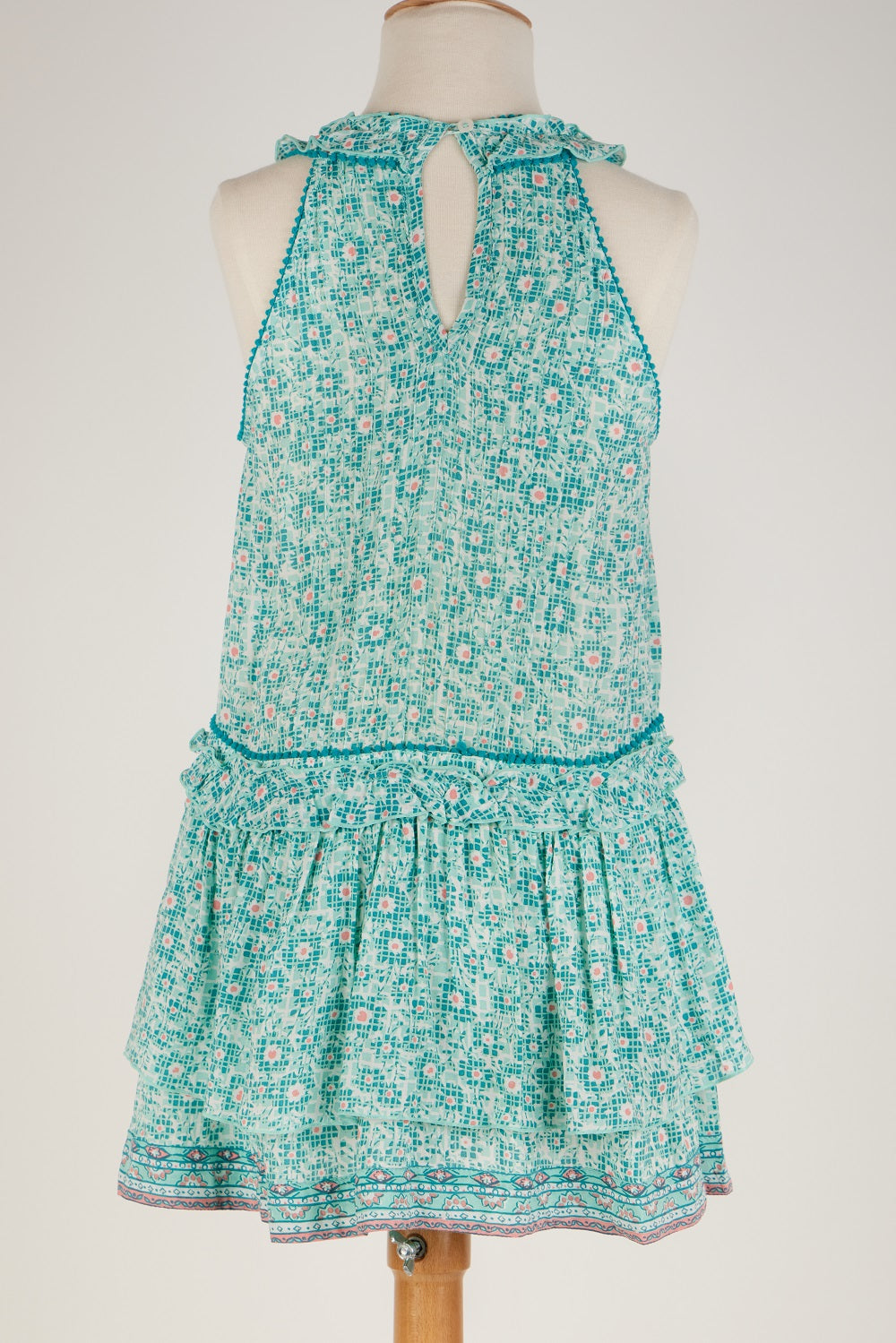 Kids Mini Dress Mae Aqua Je T'Aime