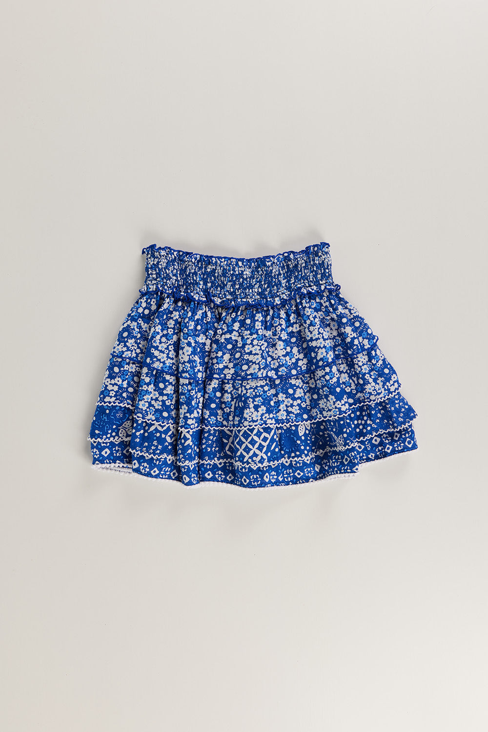 Poupette St Barth - Kids Mini Skirt Ariel Blue Antibes