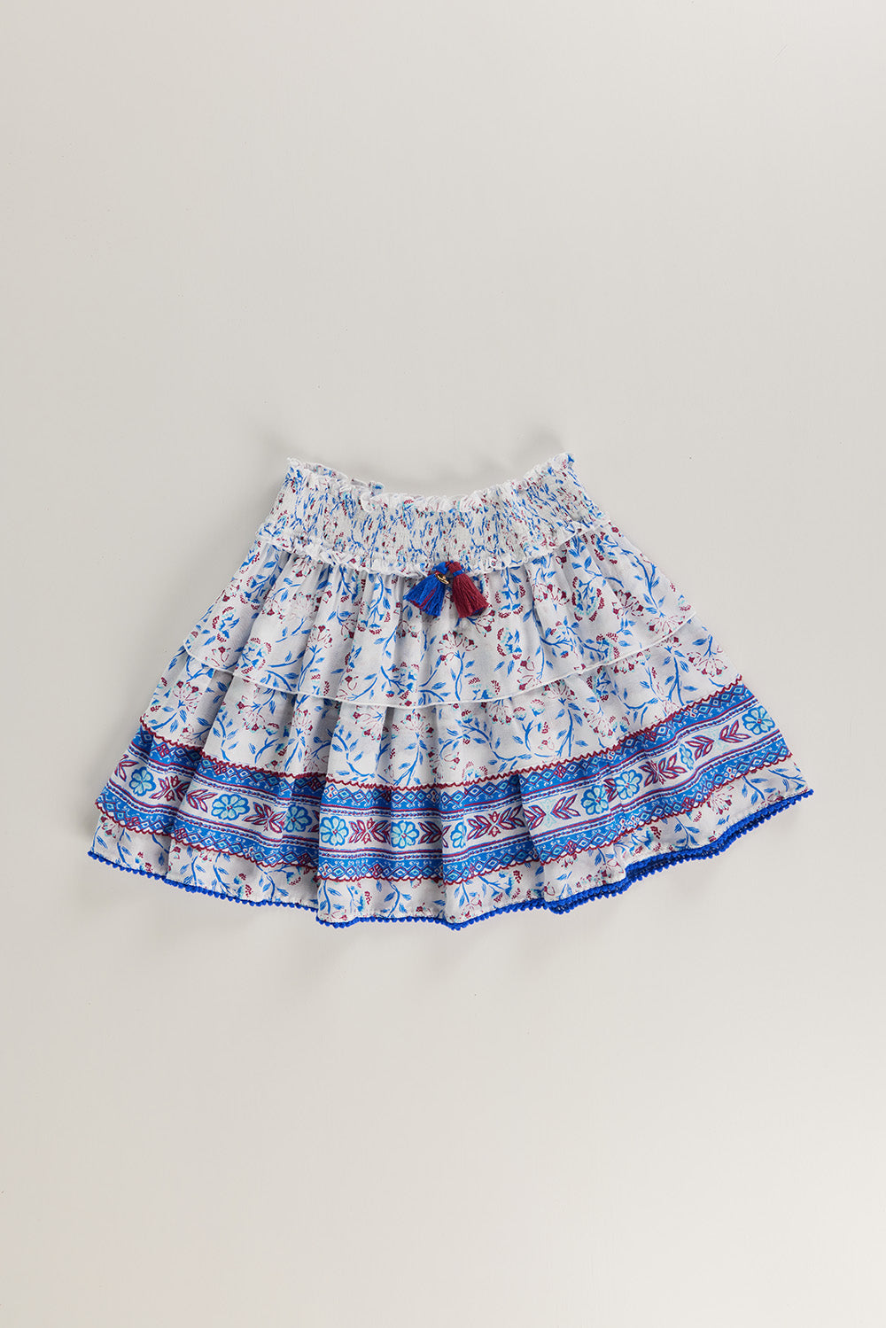 Poupette St Barth - Kids Mini Skirt Ariel Blue Cerise